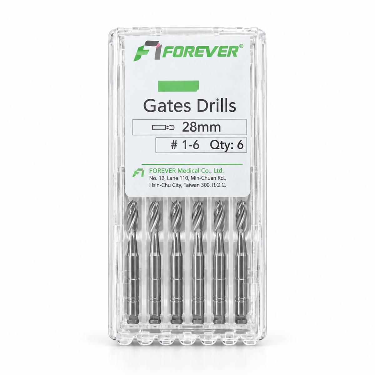 Gates Glidden Burs 28mm #1-6